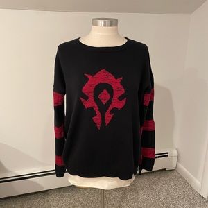 World of Warcraft Horde Striped Unisex Sweater